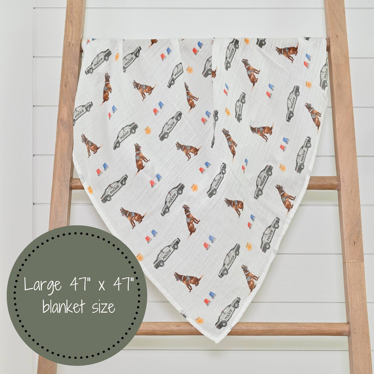 Policeman Muslin Swaddle