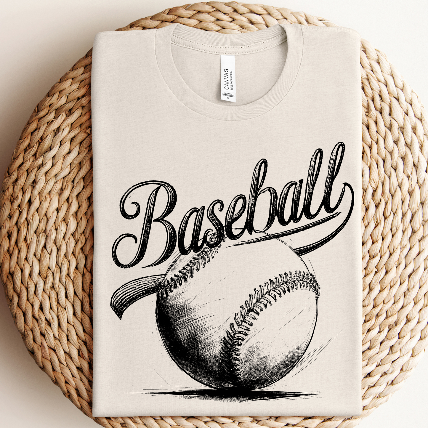 Vintage Baseball Graphic Tee: XL