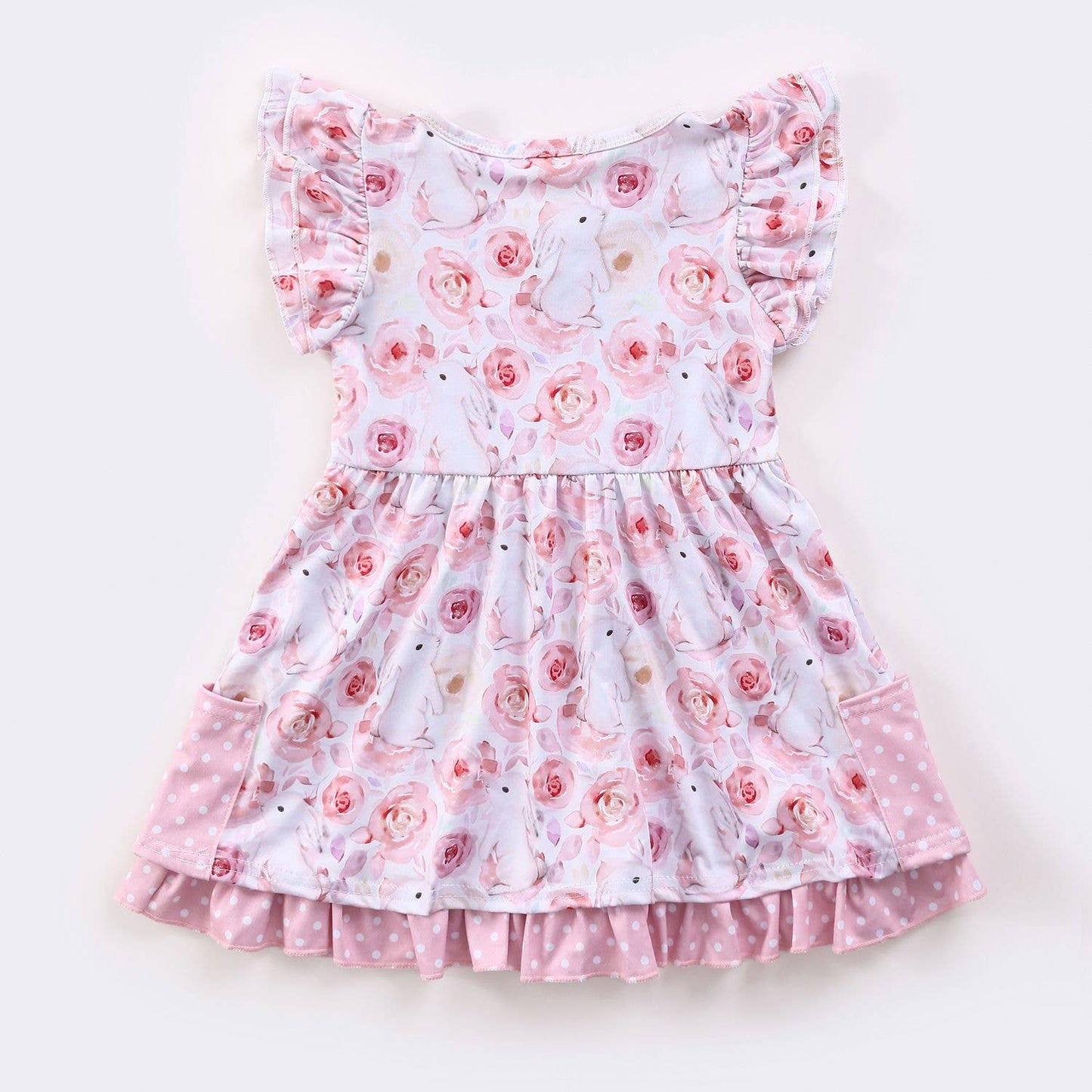 Bunny Blooms Girls Dress Easter