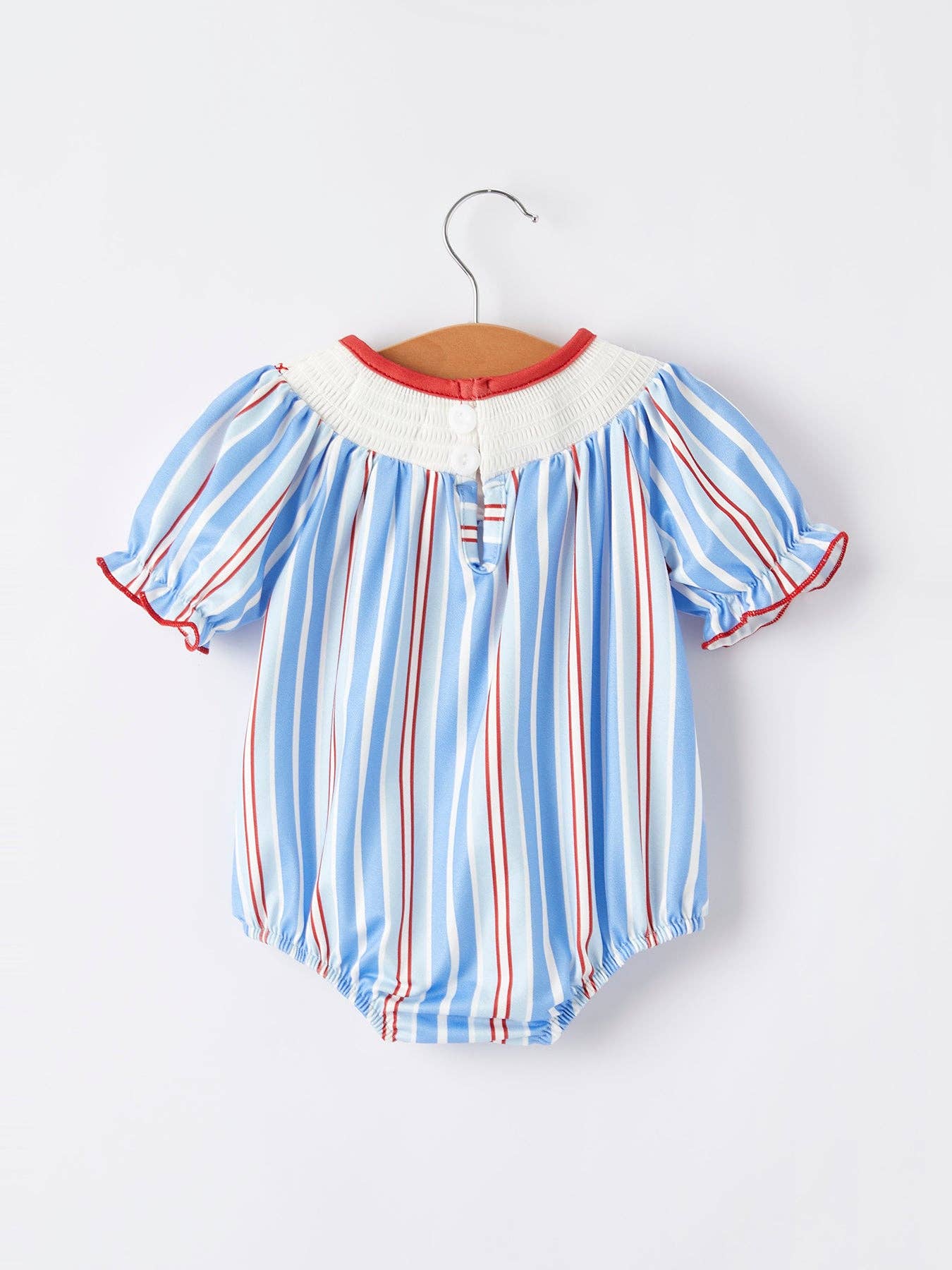 Ice Cream Smock Embroidery Baby Girl Romper