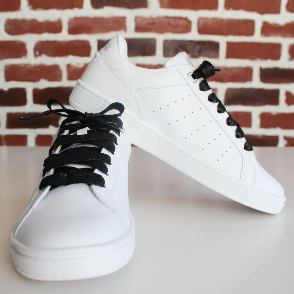 Black Glitter Laces