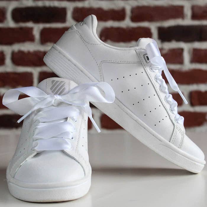 White Satin Laces