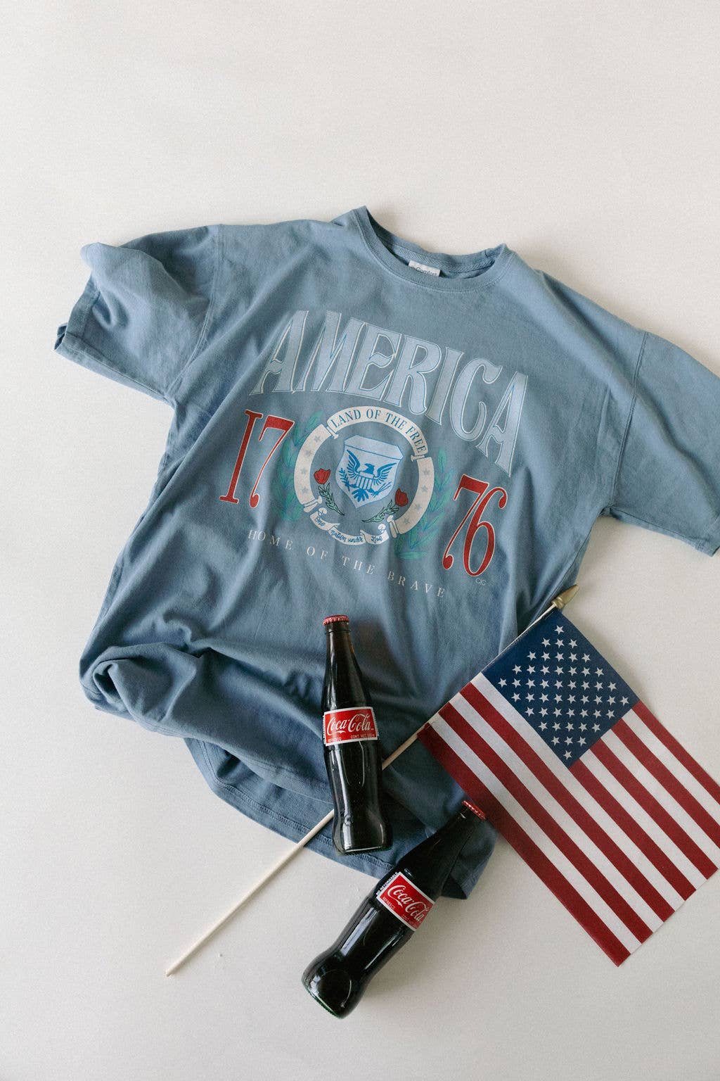 Denim Blue America 1776 Tee
