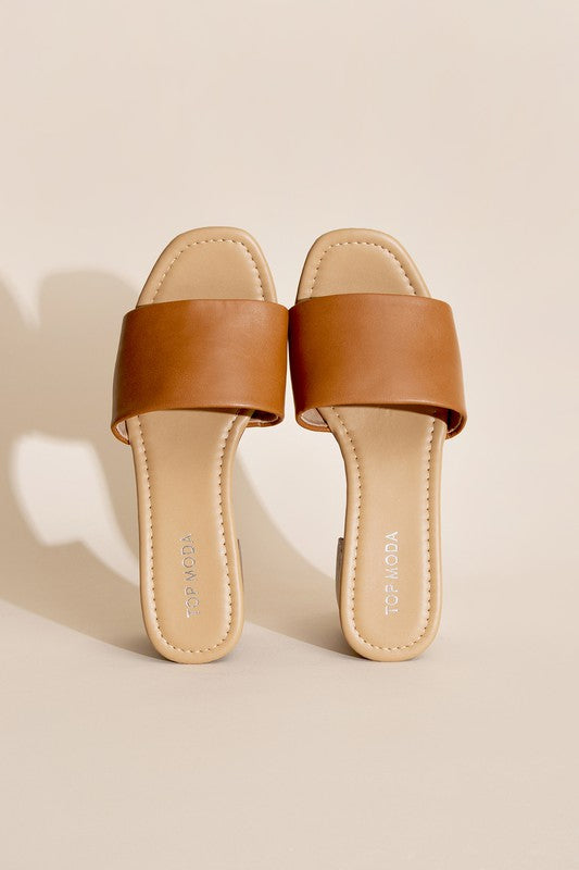 SLIDE MULE HEELS