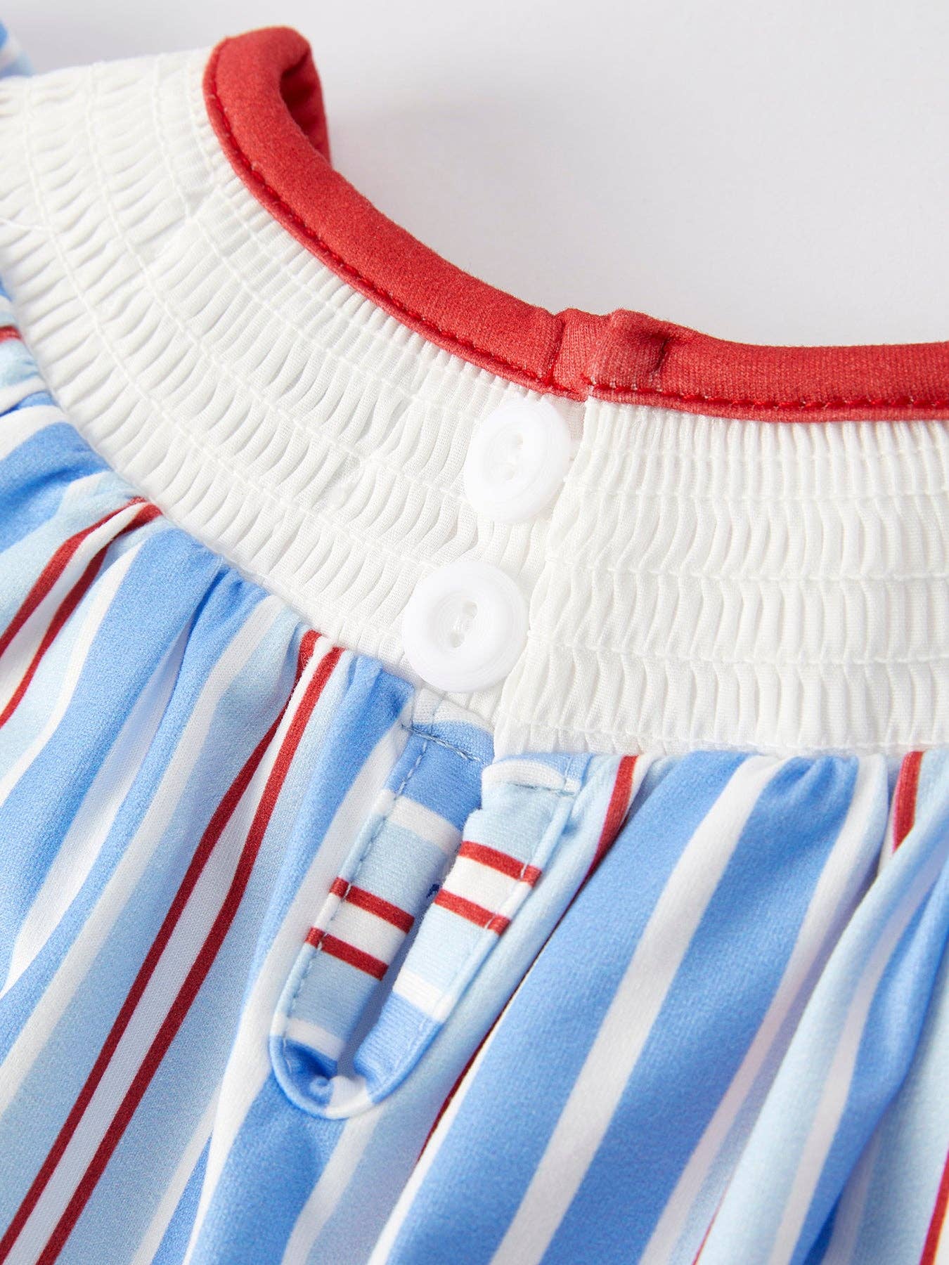 Ice Cream Smock Embroidery Baby Girl Romper