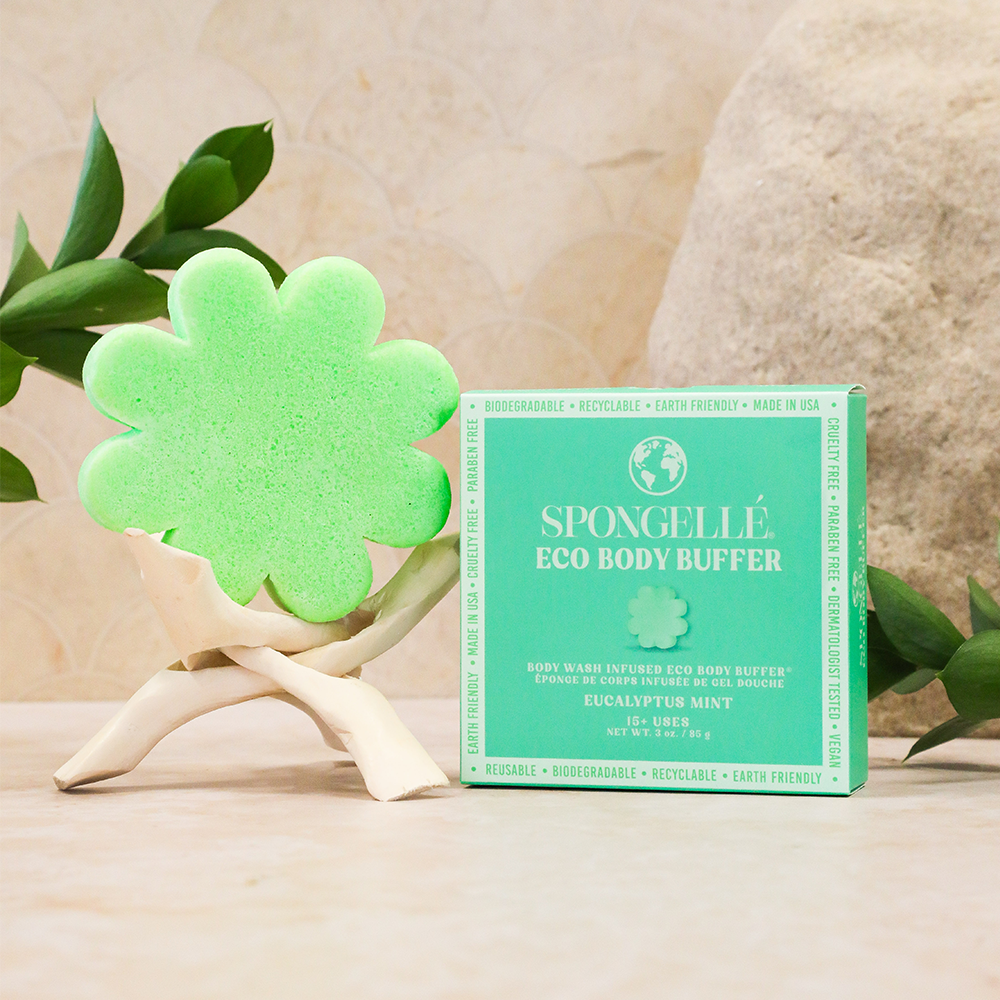 Eucalyptus Mint Eco Body Buffer | Soap Infused | Made in USA