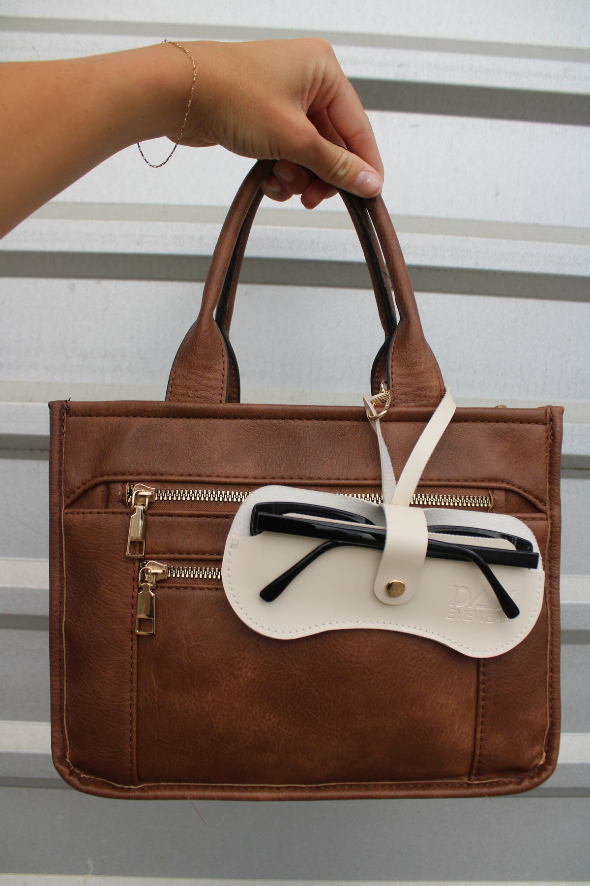 Eyewear Clutch in Beige