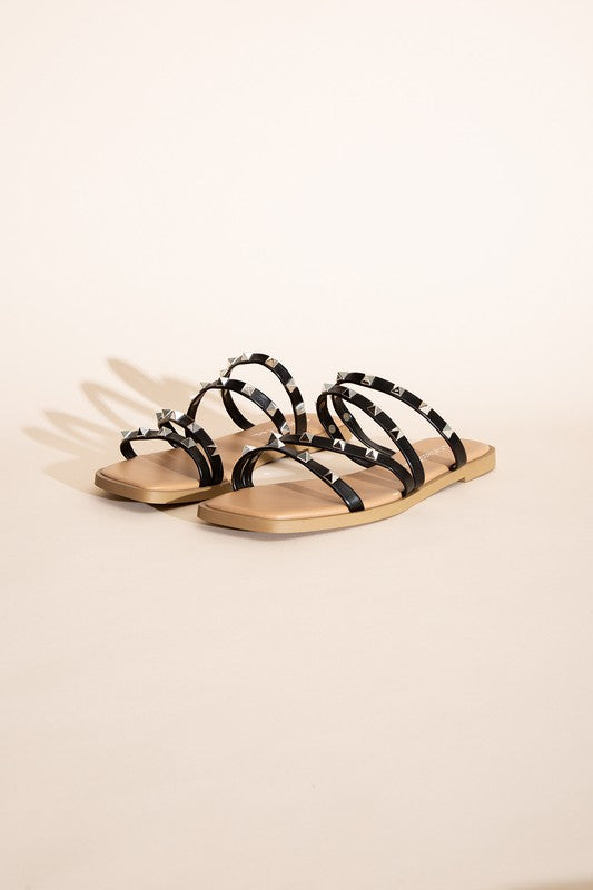 STUD FLAT SLIDES