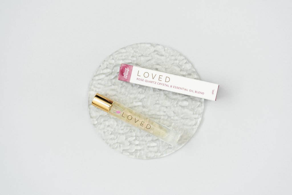Crystal Roller Bottles, LOVED blend, natural perfume