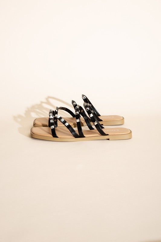 STUD FLAT SLIDES