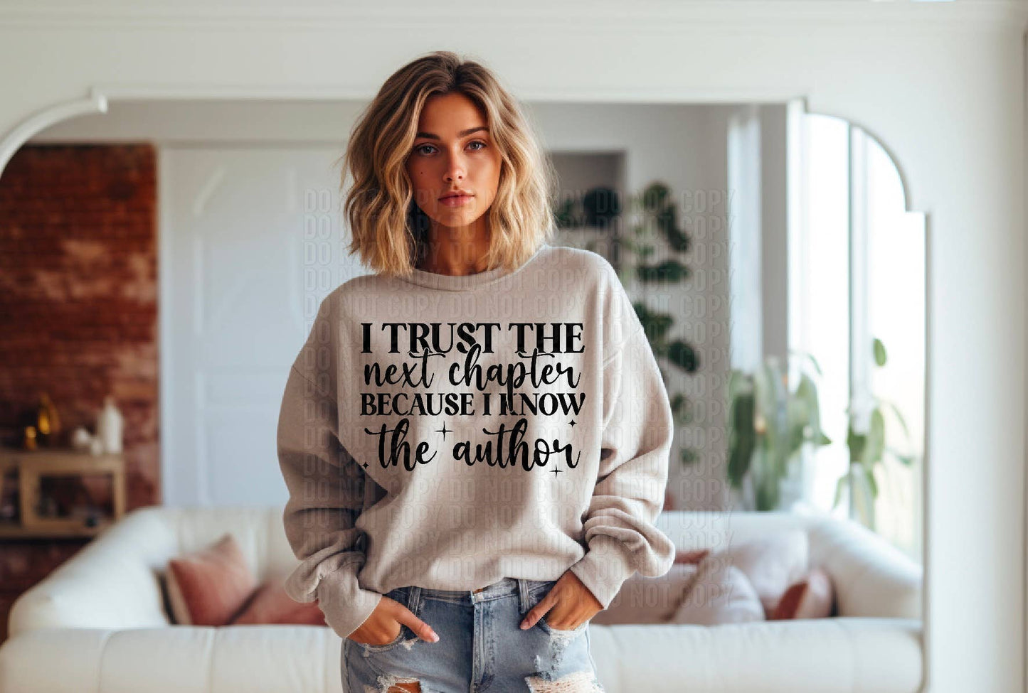 I Know The Author Black Font DTF Transfer: Adult 11 inch