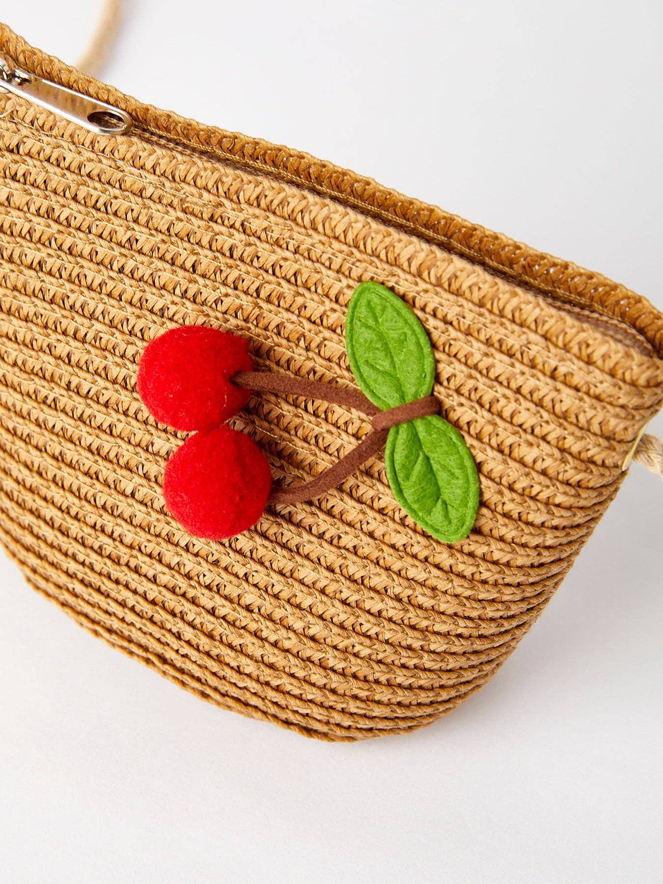 Girls Charming Cherry Accent Crossbody Bag
