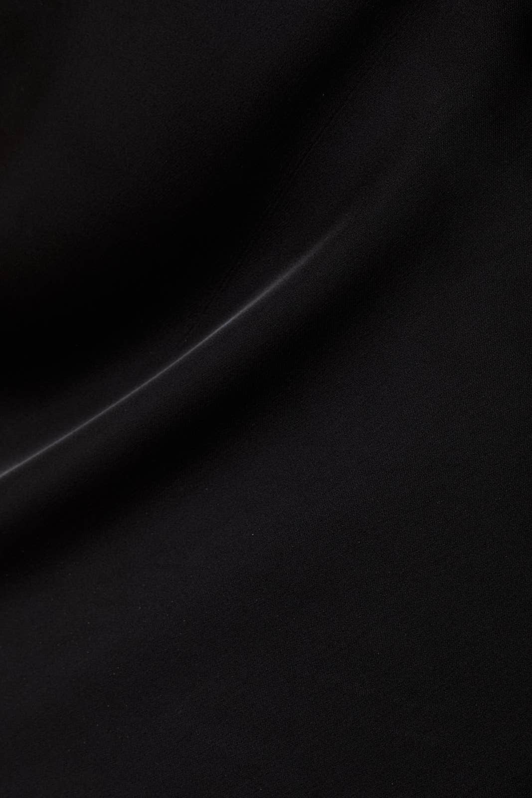 Black Satin Midi Skirt