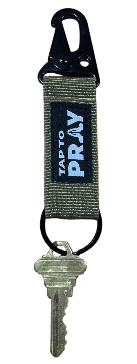 Tap To Pray™ - Tactical Carabiner Keychain: Black