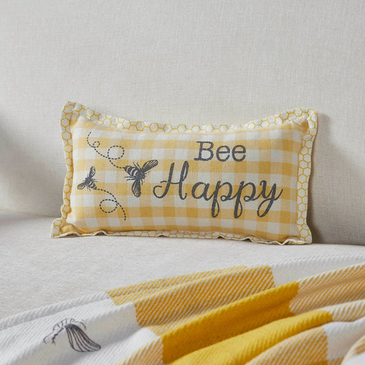 Buzzy Bees Bee Happy Pillow