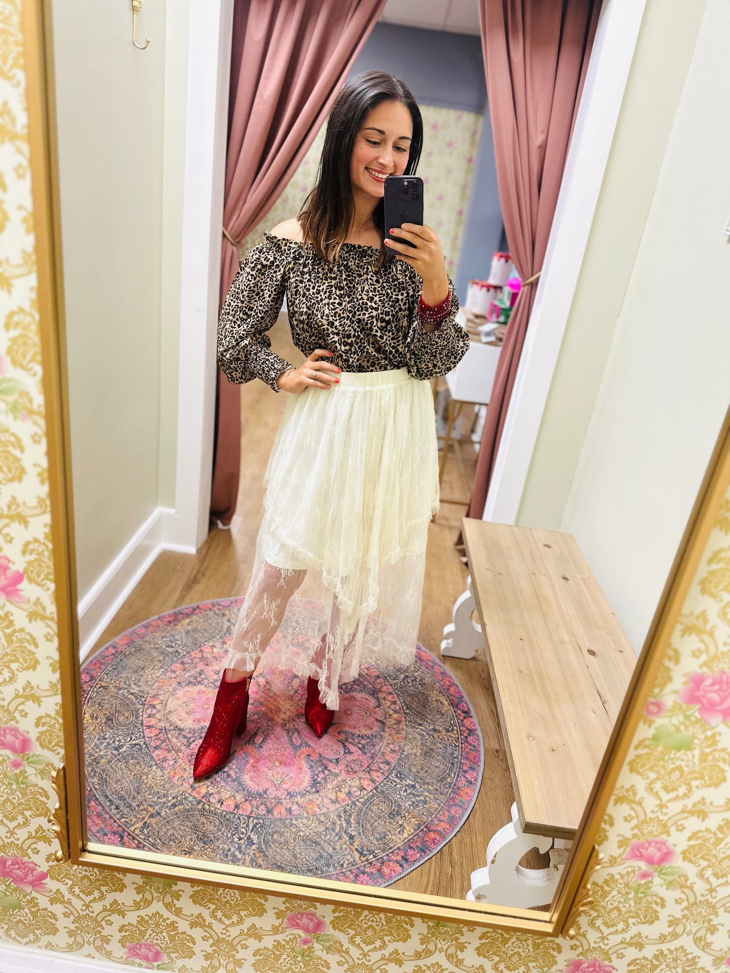 Lace Layered Skirt