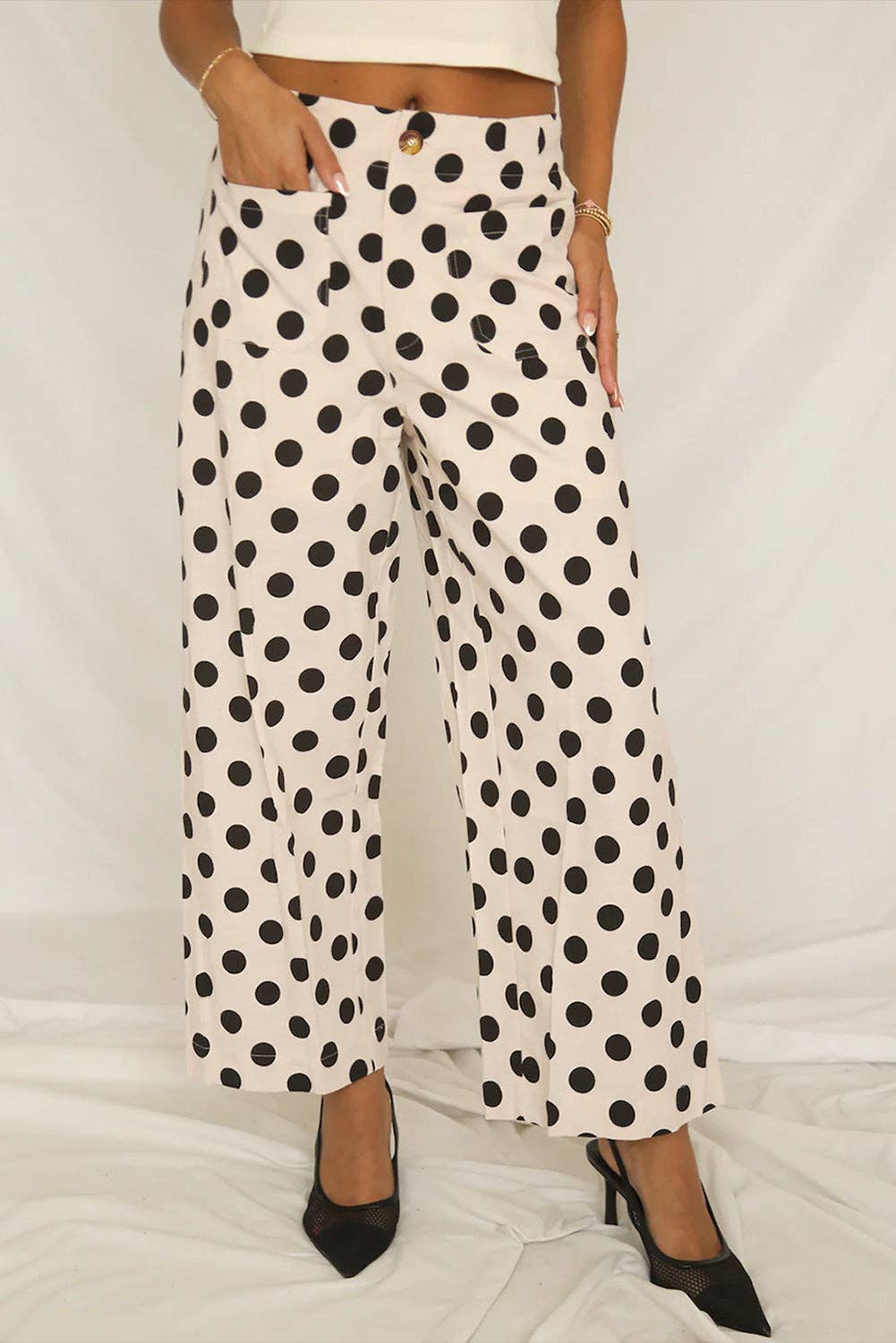 Polka Dot Loose Pants