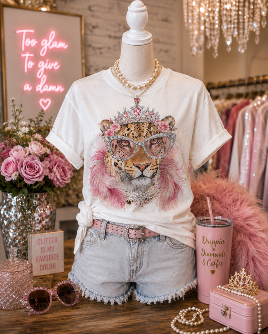 Glam Boa Leopard Softprint Tee