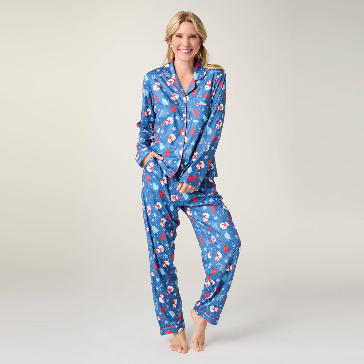 Dreamland Top-Fall: Blush Santa / XXL