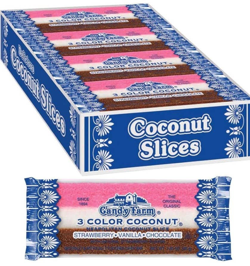Nostalgic 1894 Original Candy Farm Coconut 🥥Slices 24ct Box