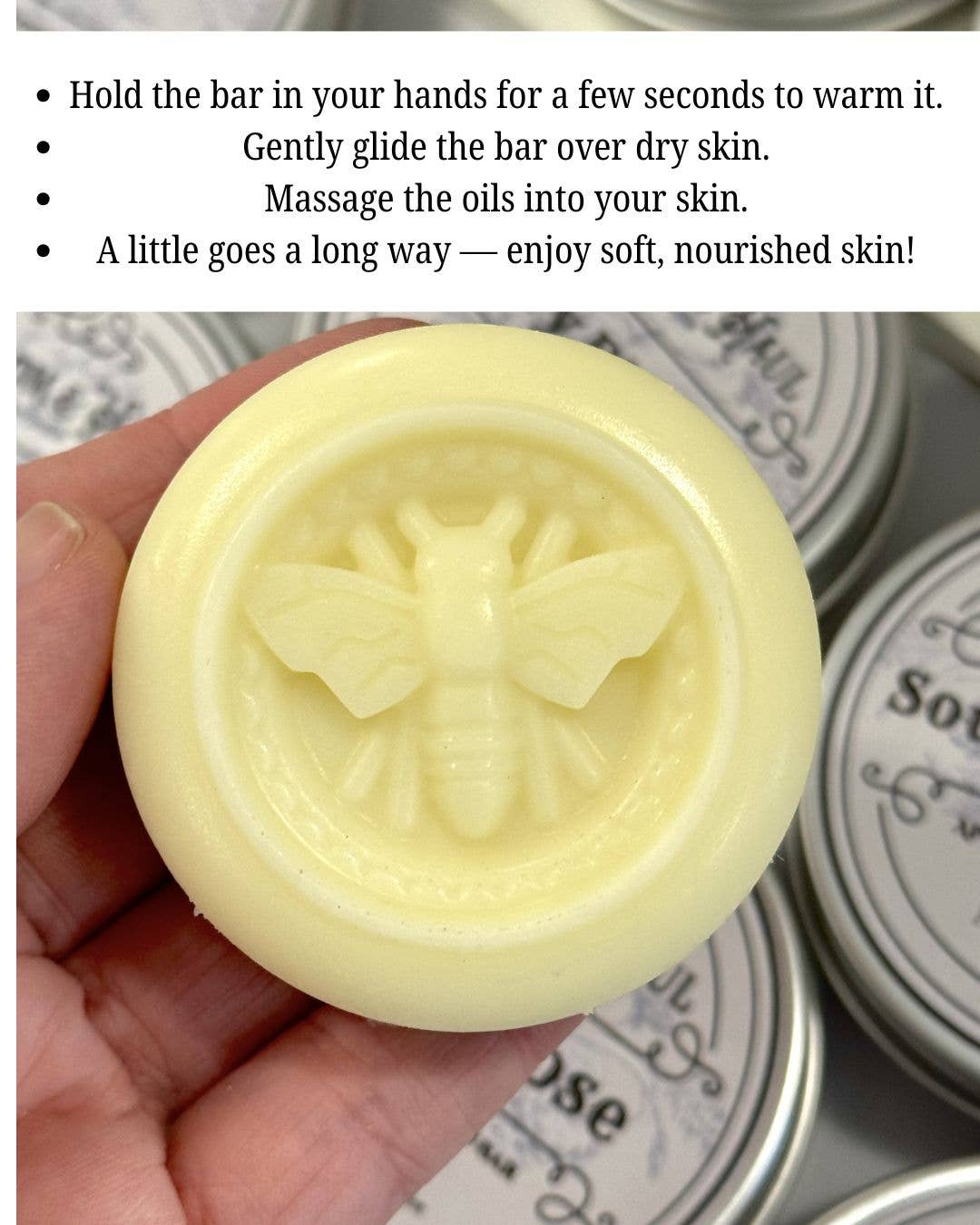 Solid Beeswax Lotion Bar – Green Tea & Cucumber
