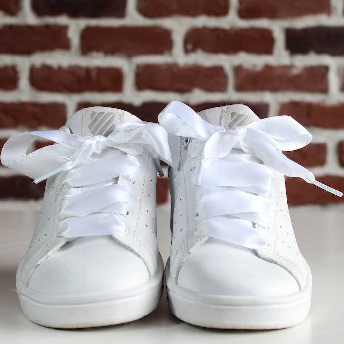 White Satin Laces