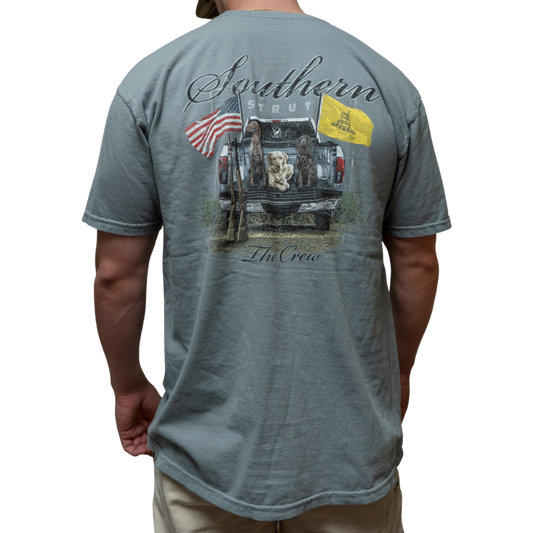 The Crew T-Shirt: Granite / L
