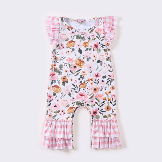 Wispy Blooms Baby Romper