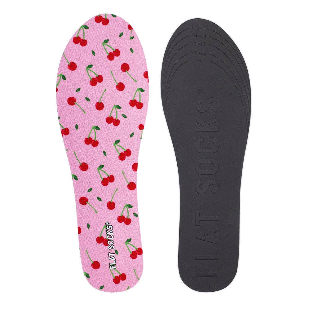 Cherry Darling Flat Socks: Small