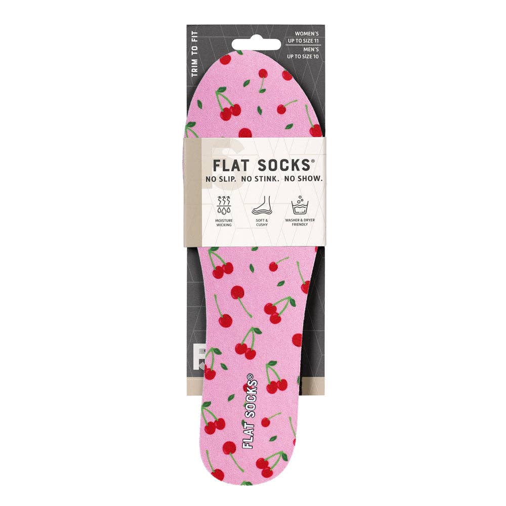 Cherry Darling Flat Socks: Small
