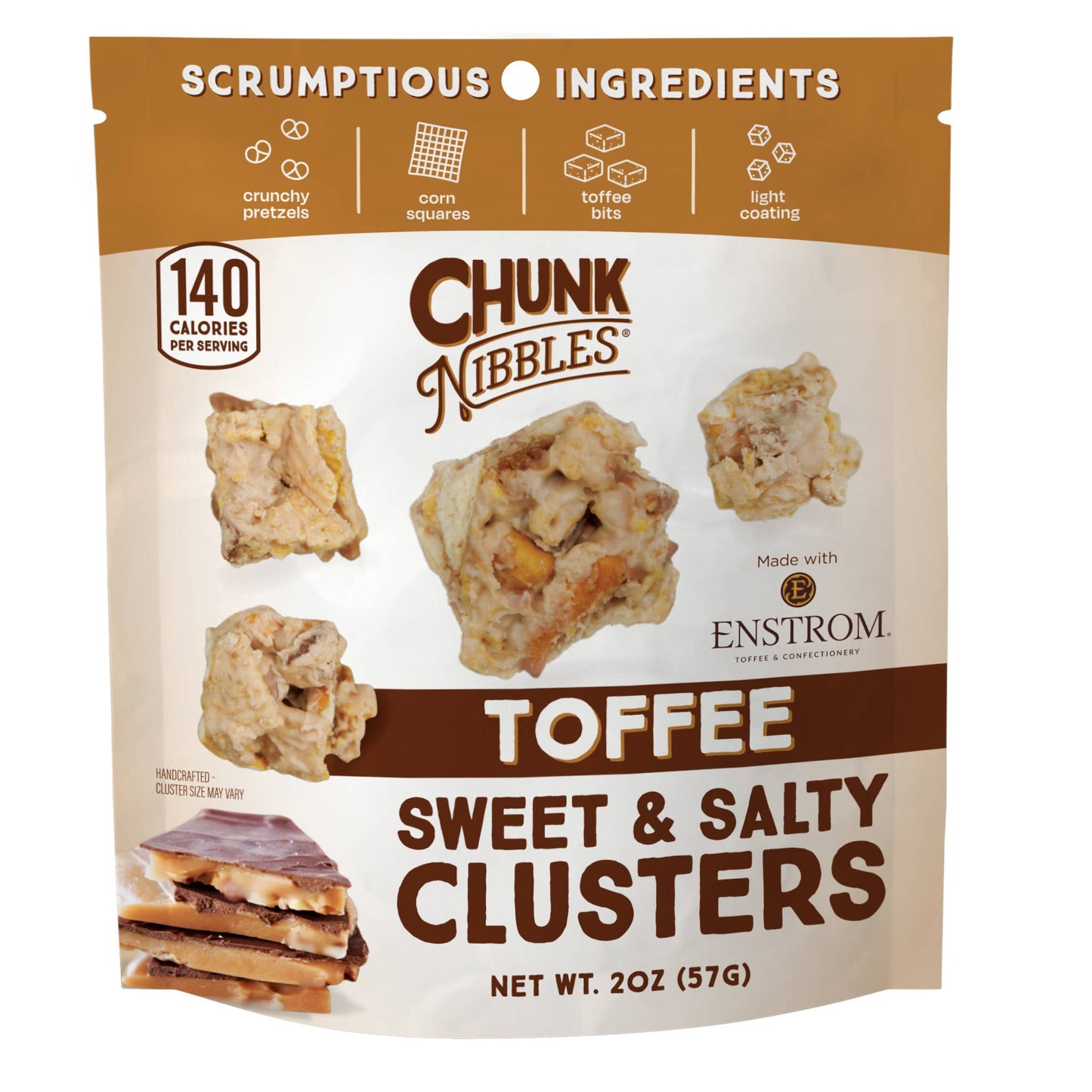 Toffee Chunk Nibbles 2oz Snack Pack