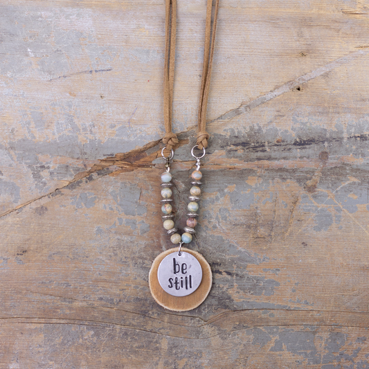 Be Still Light Necklace With Light Beads