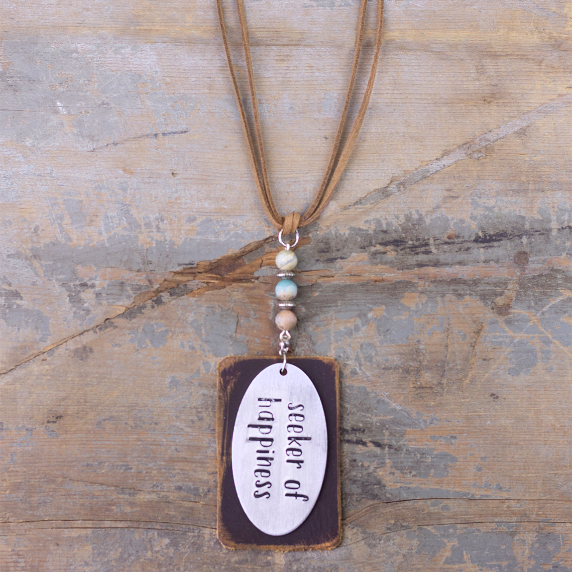 Seeker Of Happiness Car Charm - Necklace