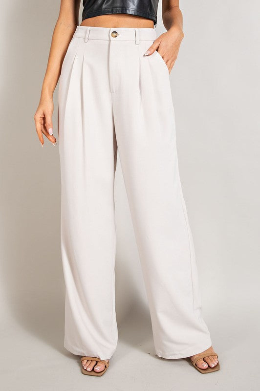Relaxed Straight Leg Pants