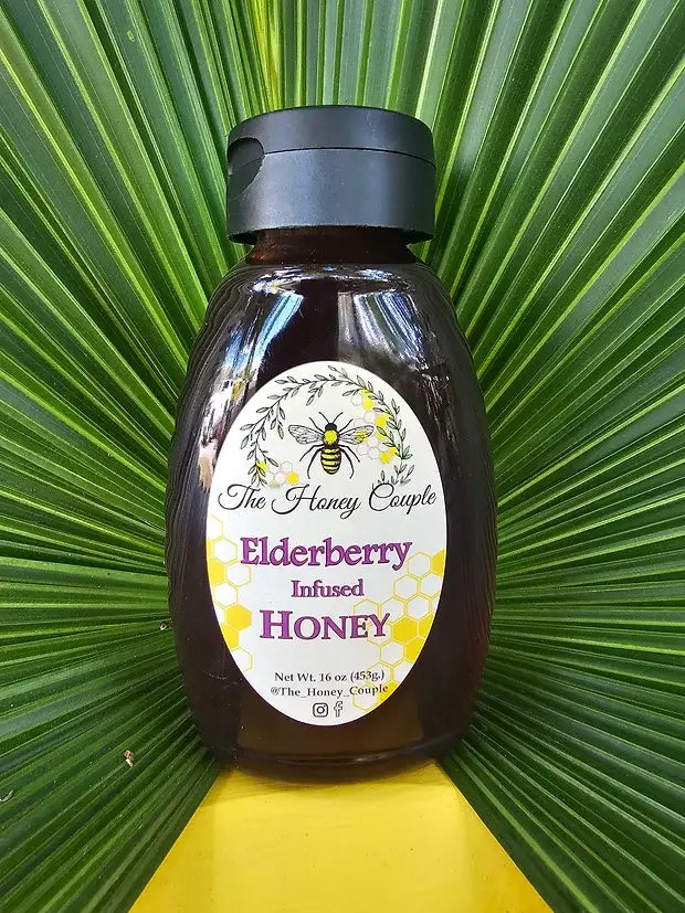 Elderberry Infused Honey: 16oz