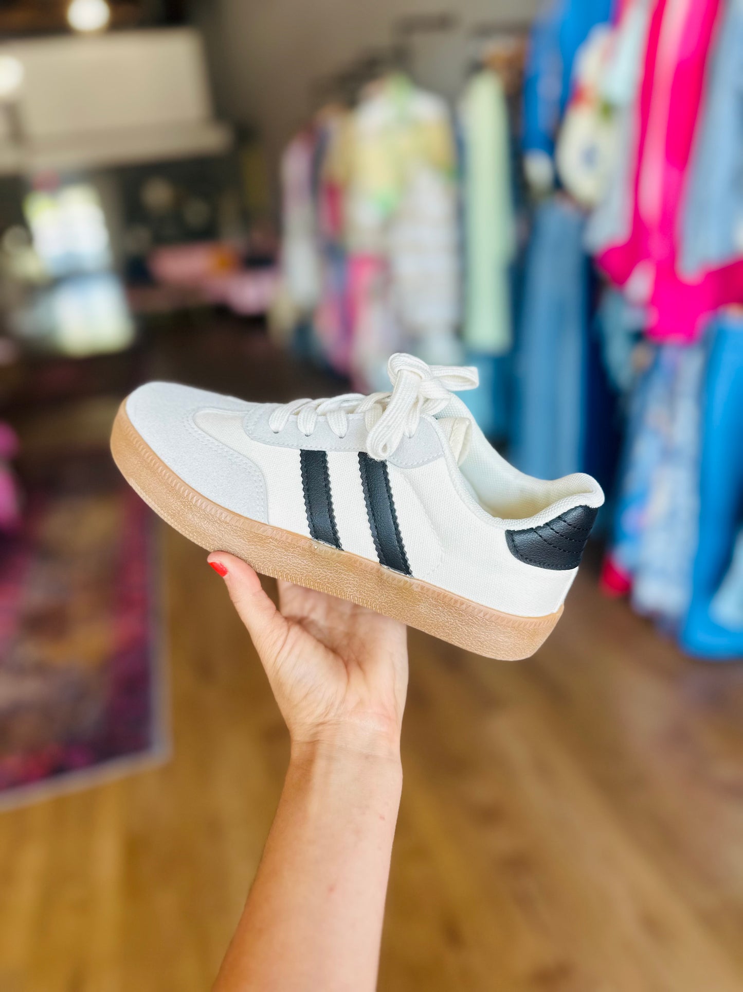 Striped Lace-up Sneakers