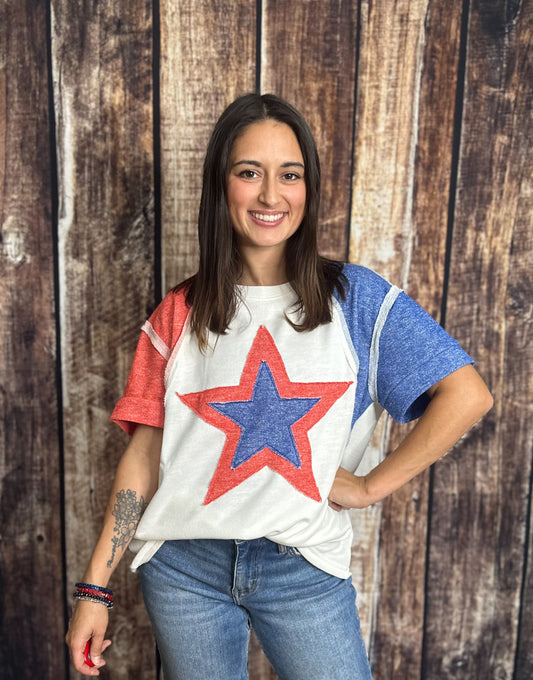 Terry Knit Star Top