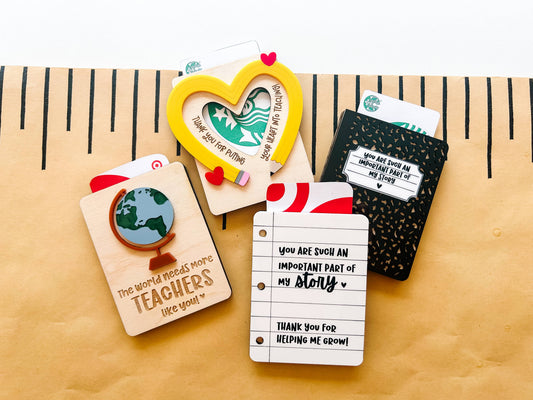 Teacher Giftcard Holder: Composition Book