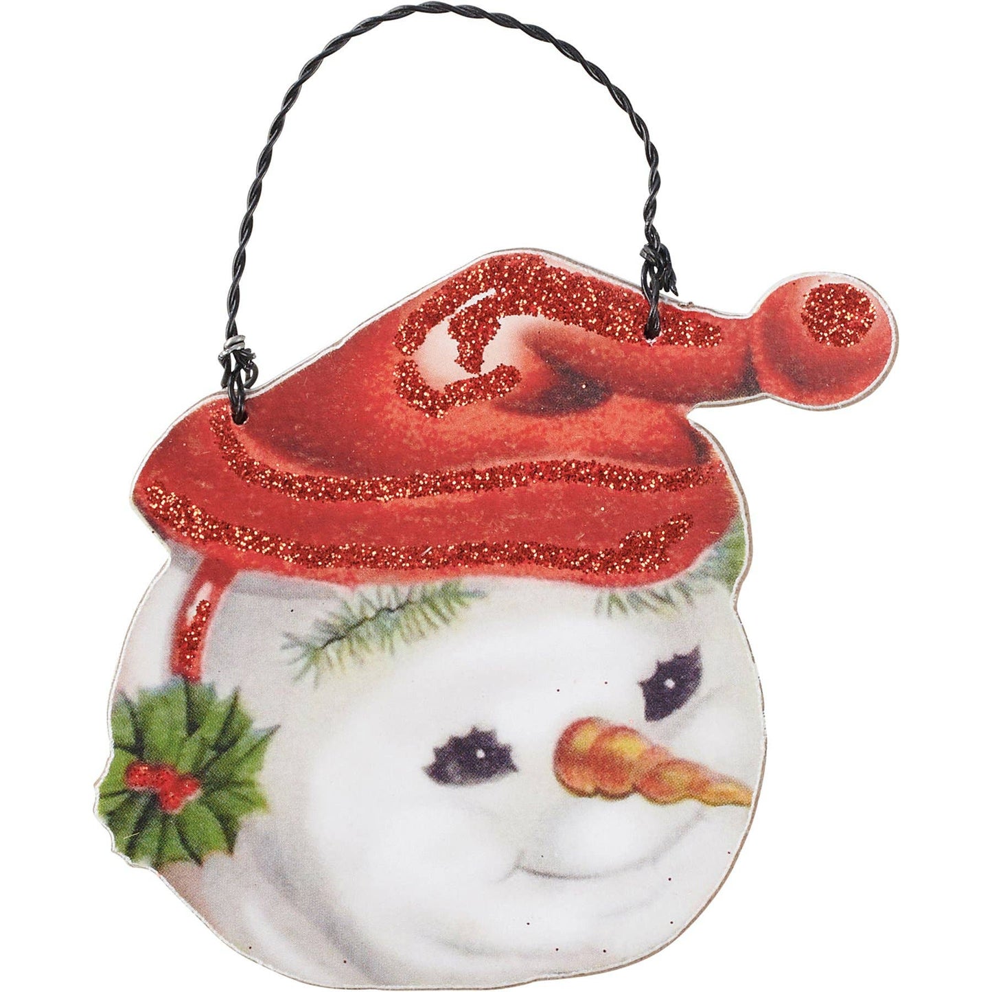 Vintage Snowmen Ornament Set
