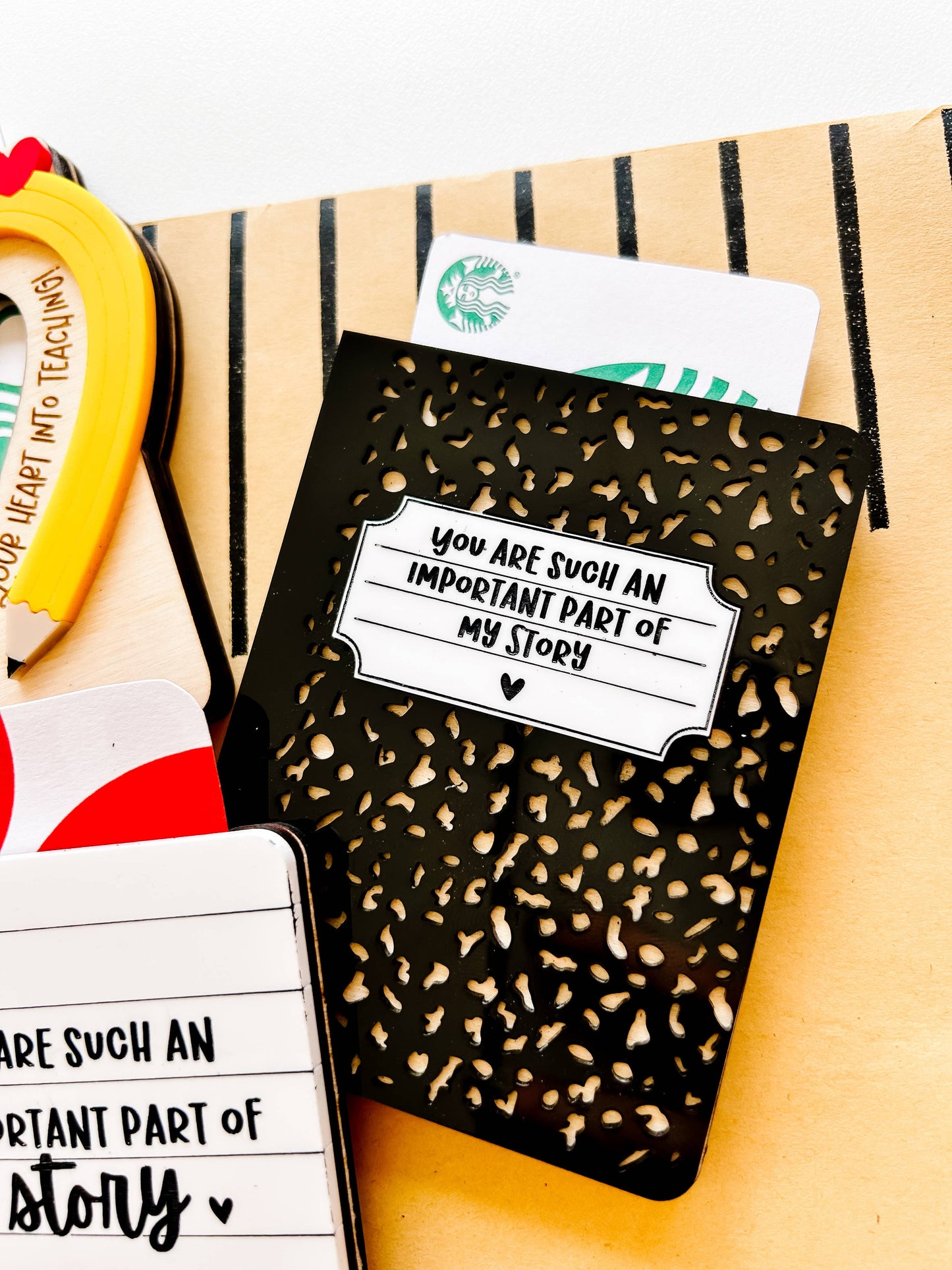 Teacher Giftcard Holder: Composition Book