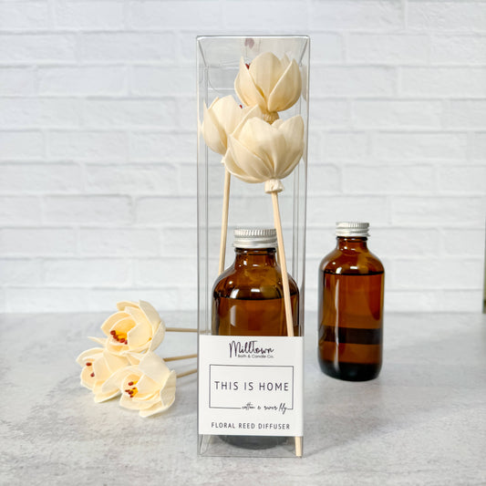 This is Home Floral Reed Diffuser | Long-Lasting Scent | Clean & Flameless Fragrance