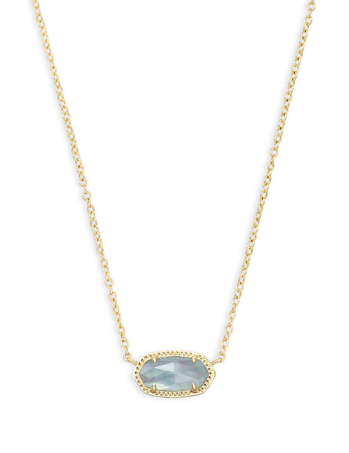 Elisa Light Blue Illusion Short Pendant Necklace