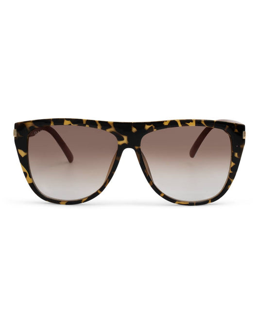 Ember Woman's Oversized Square Sunglasses in Brown