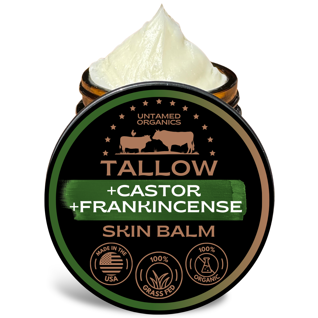 Tallow, Castor, & Frankincense Skin Balm