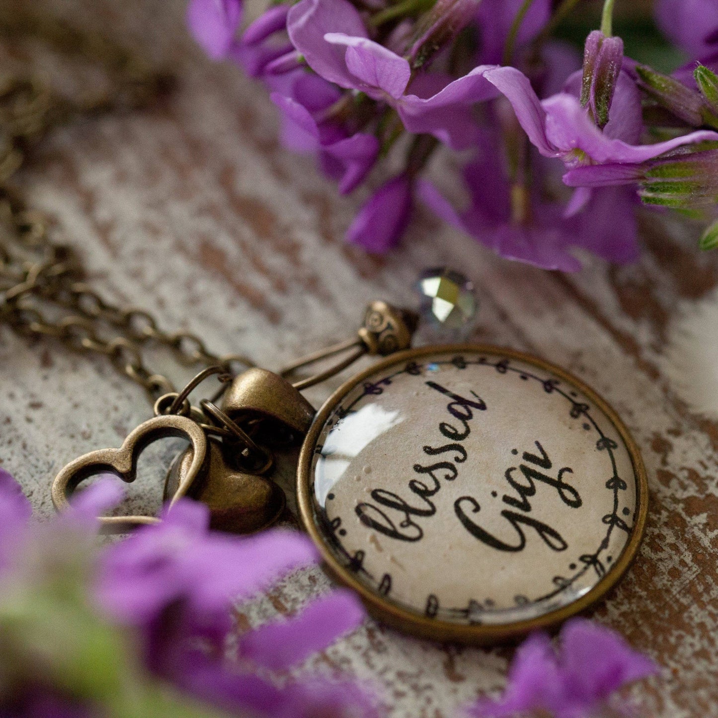 Blessed Gigi Glass Pendant Necklace