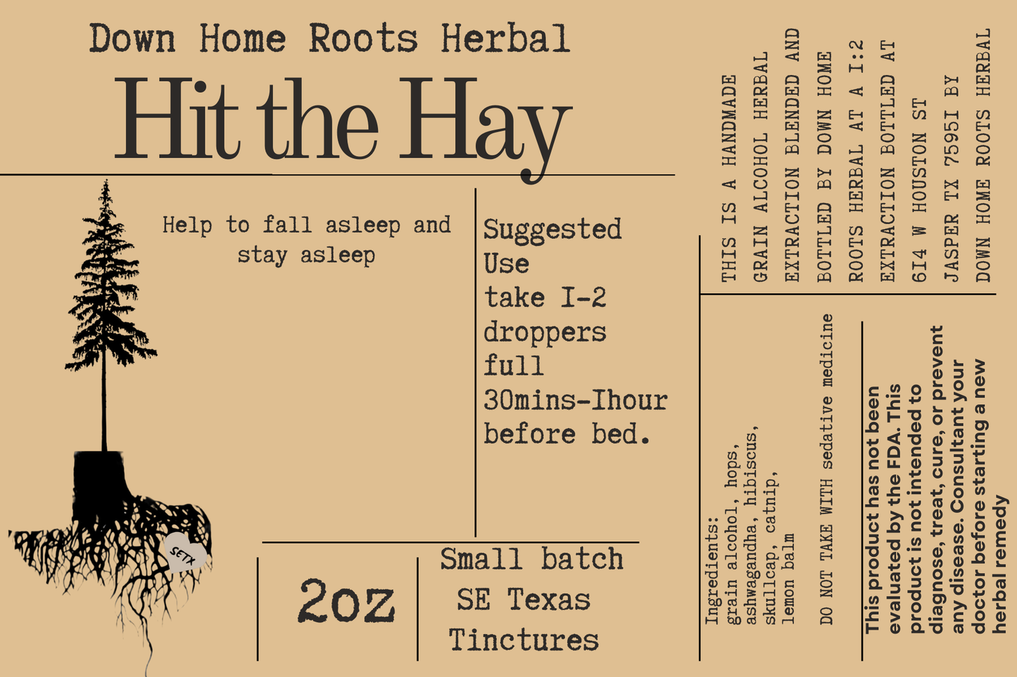 Hit the Hay Tincture
