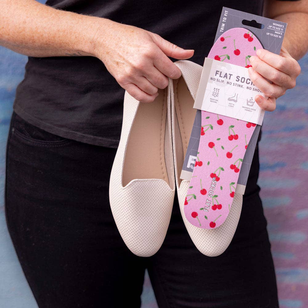 Cherry Darling Flat Socks: Small