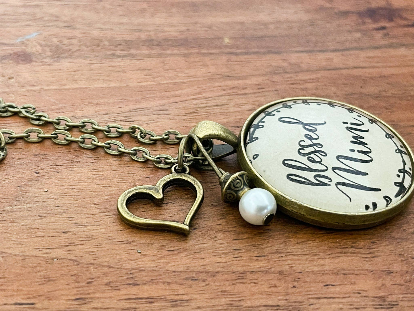 Blessed Mimi Glass Pendant Necklace