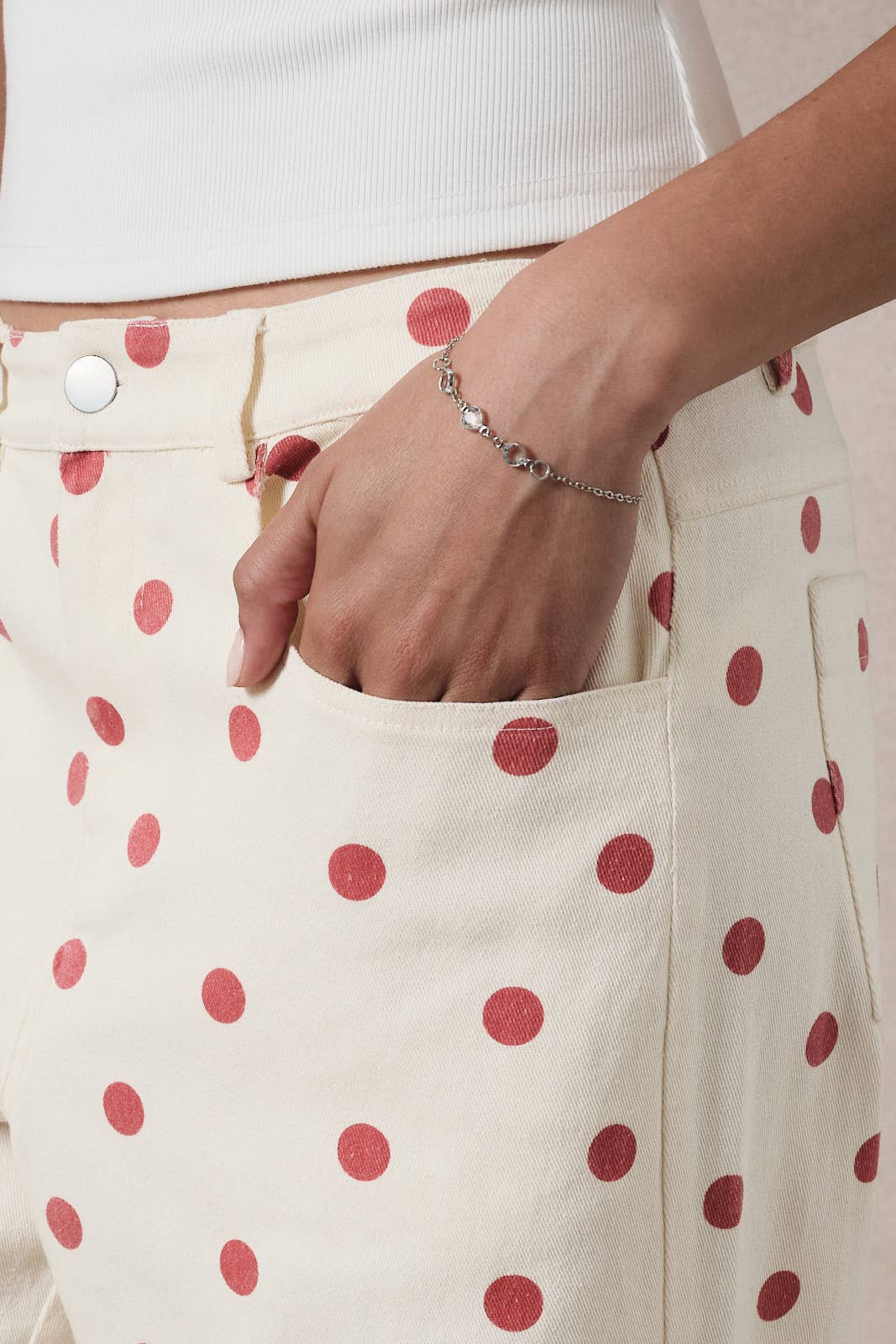 Sweet Spot Barrel Pants - Red