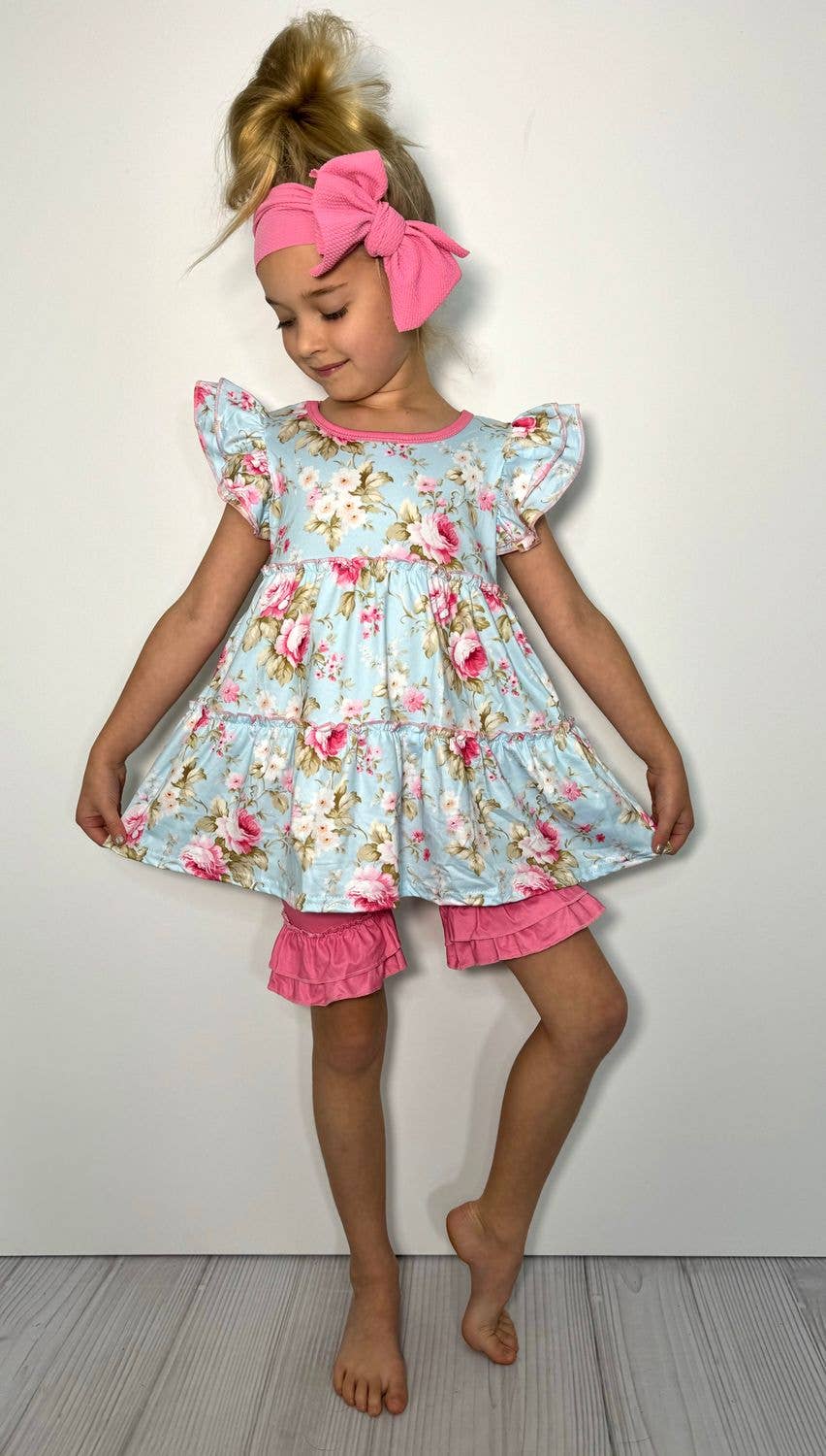 Rosy Aqua Girls Set